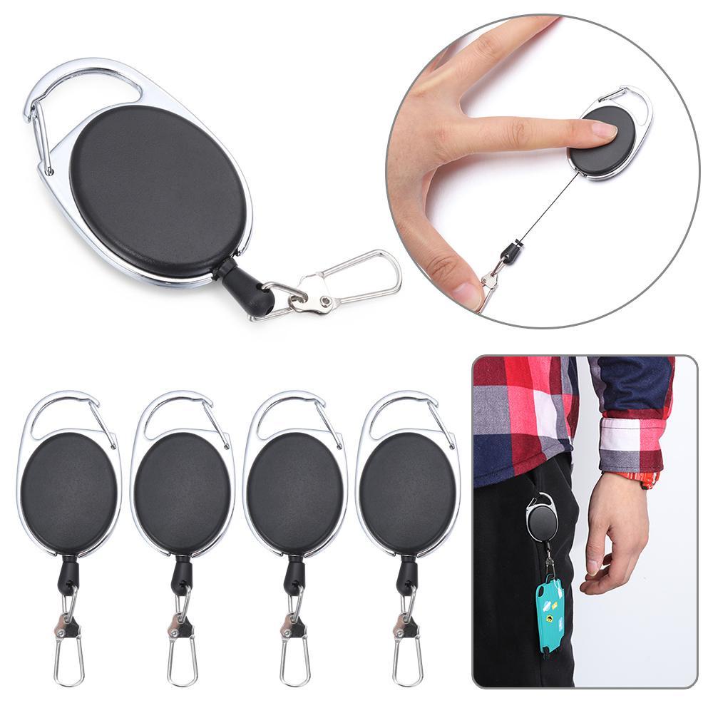 Set 1 / 4 Giá Đỡ Thẻ ID Rút Dây Tiện Dụng