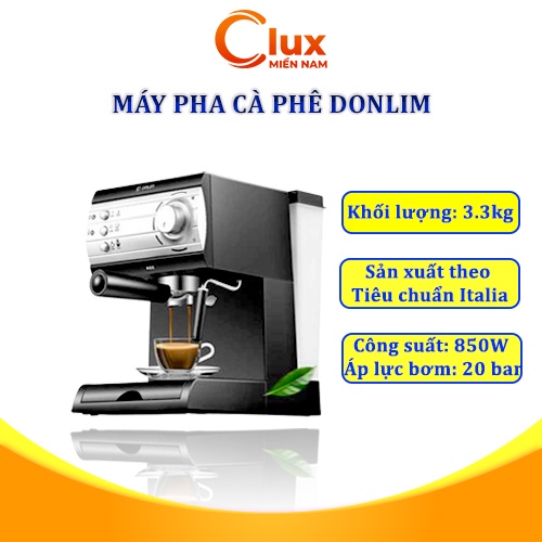 Máy pha cà phê espresso DONLIM KF6001 tiện dụng, mẫu mới nhất cho cá nhân hoặc hộ gia đình