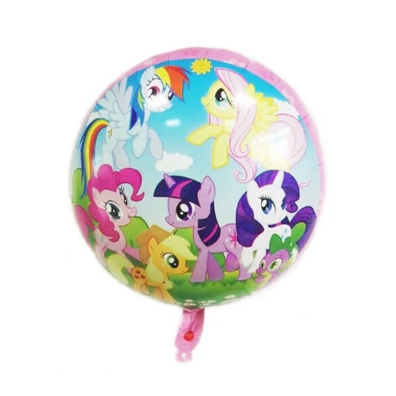 1 bong bóng đơn 18 inch màu hồng in chữ My litter pony