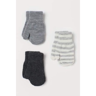 Set 3 găng tay h&m sz 6m-3y