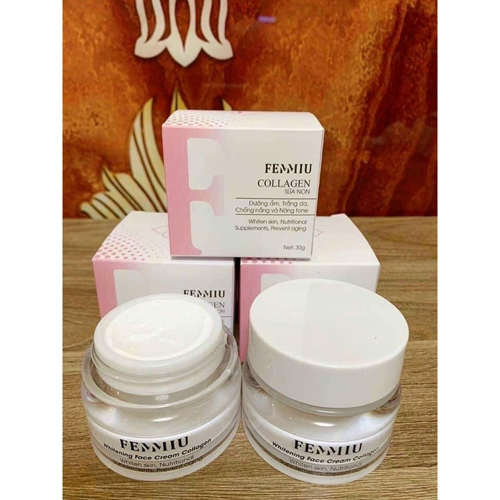 Kem Dưỡng Trắng Da Collagen Sữa Non 7DAYS Femmiu - CHÍNH HÃNG