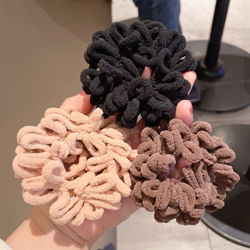 Dây Buộc Tóc Vải Nhung Co Giãn Thiết Kế Thời Trang Thu Đông Cho Nữ