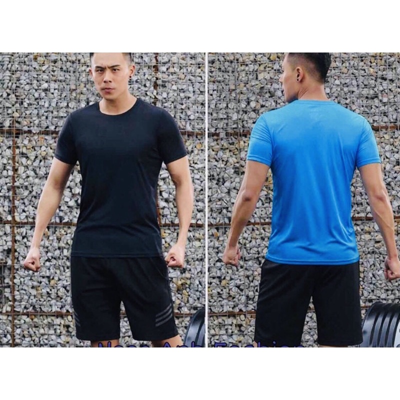 Áo thun thể thao poly giản thấm hút mồ hôi Nhiều Màu Hải Triều 055