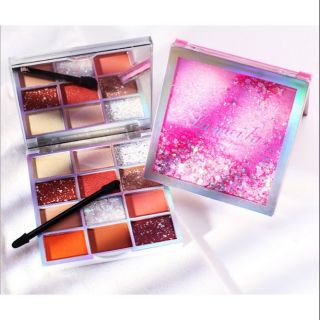                     Bảng phấn mắt Lameila 12 ô nội địa Trung vỏ kim tuyến lấp lánh