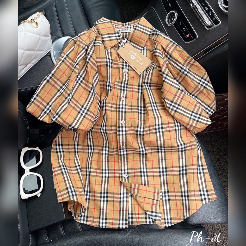Áo BURBERry tay phồng