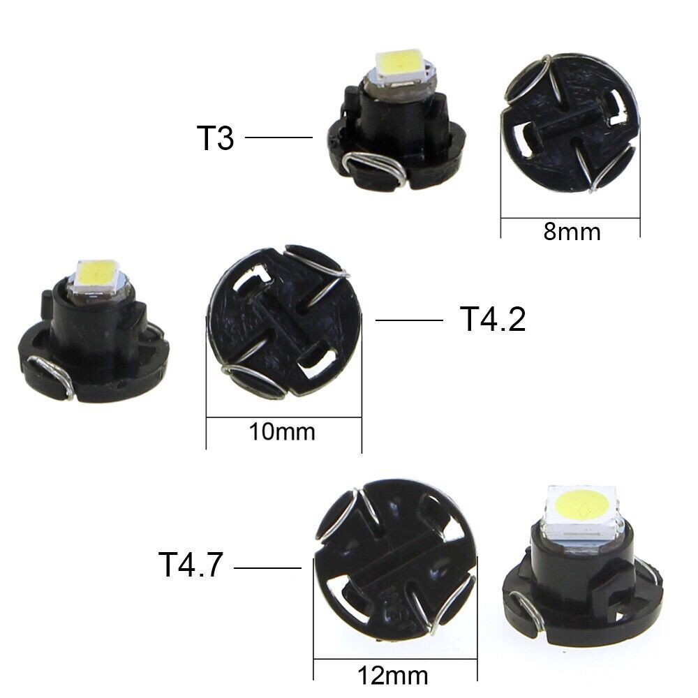 T3 T4.2 T4.7 Dashboard LED Indicator Air Conditioning Lamp Gear Instrument Light