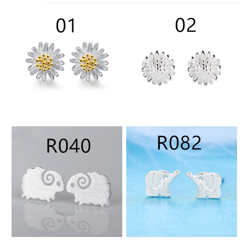 Khuyên tai nữ mạ vàng hình hoa hướng dương phong cách Hàn Quốc cho phái nữ