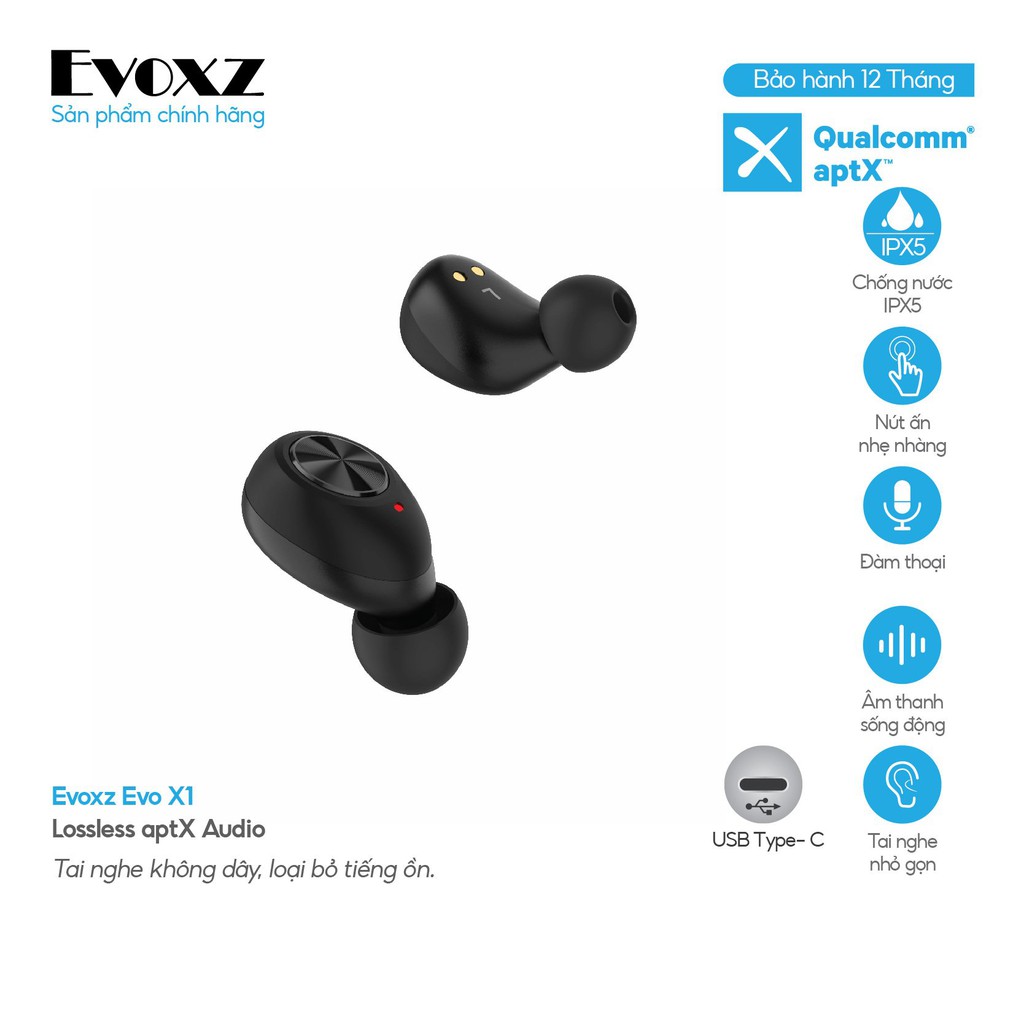 Tai nghe Bluetooth TWS Evoxz - X1
