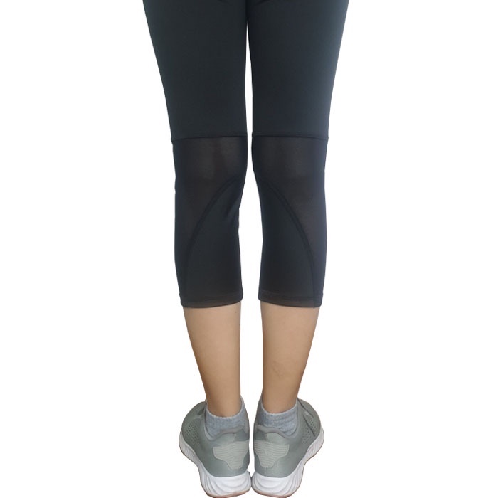 Quần Legging Lửng Tập Gym &amp; YoGa Nữ Phối Lưới Sau Chân