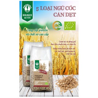 Ngũ Cốc 5 Loại Hạt Hữu Cơ Cán Dẹp ProBios - 500gr