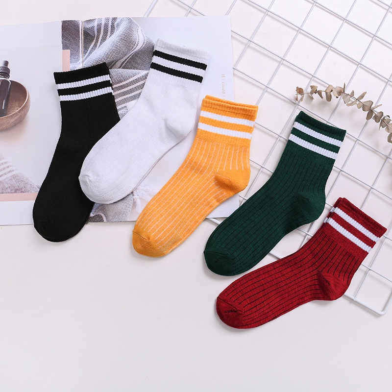 [COD/Hàng Có Sẵn] Vớ Ngang Kẻ Sọc Ngang Phong Cách Hàn Quốc