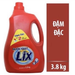 Nước giặt Lix Đậm đặc chai 3,8kg