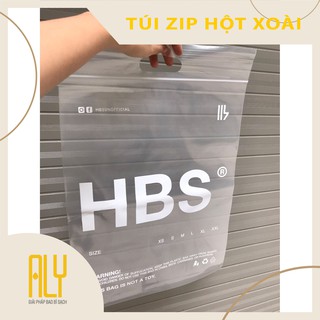 Túi zip hột xoài set 10 chiếc có quai xách đựng quần áo size 22x30 cm