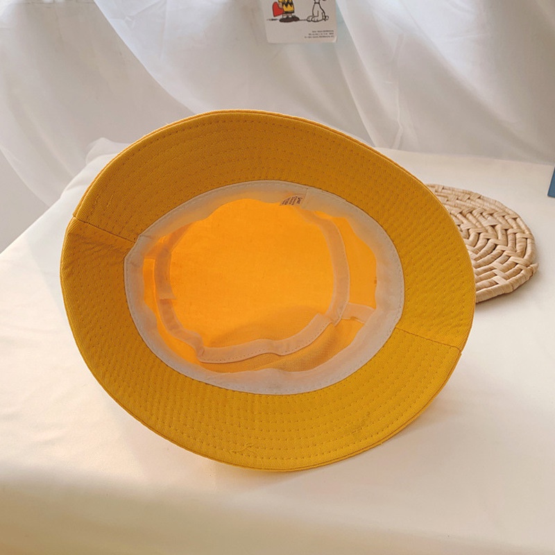 Ready Stock Fisherman Hat ABCDE FUN Print Kids Bucket Hat Outdoor Sunscreen Baby Sun Hat