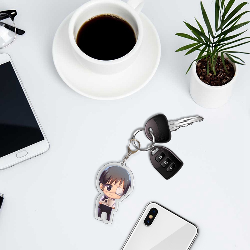 Móc Khóa acrylic Hai Mặt In Hình Nhân Vật Jinmuyan Trong Tokyo ghoul