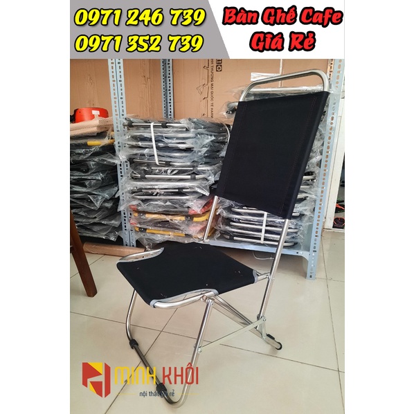 Ghế xếp cafe inox loại 1 giá rẻ