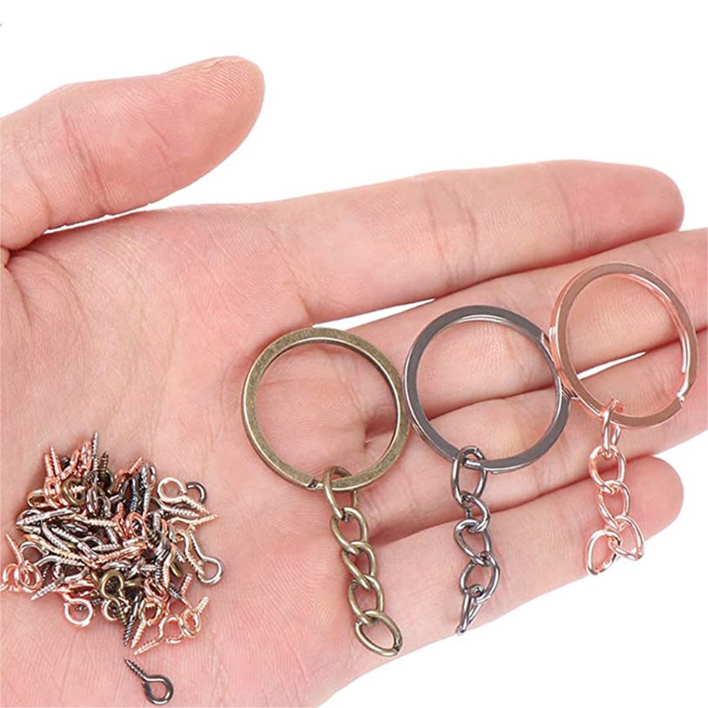Bộ 450 Vòng Móc Khóa Làm Trang Sức Thủ Công 6 Chấu
