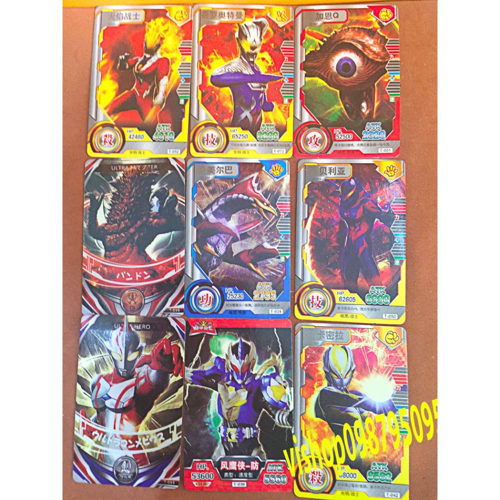 1 BỘ THẺ BÀI SIÊU NHÂN GAO - ULTRAMAN GIÁ RẺ
