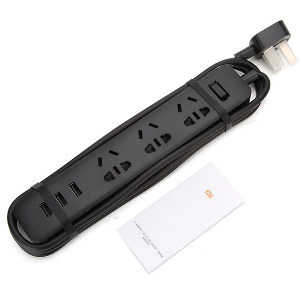 Ổ cắm điện Xiaomi Mijia mới với 3 USB 2A Sạc nhanh