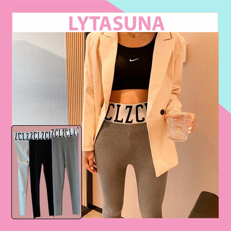 Quần legging nữ gân tăm LZC cạp cao Nâng Mông- Co Giãn Hack dáng Q03