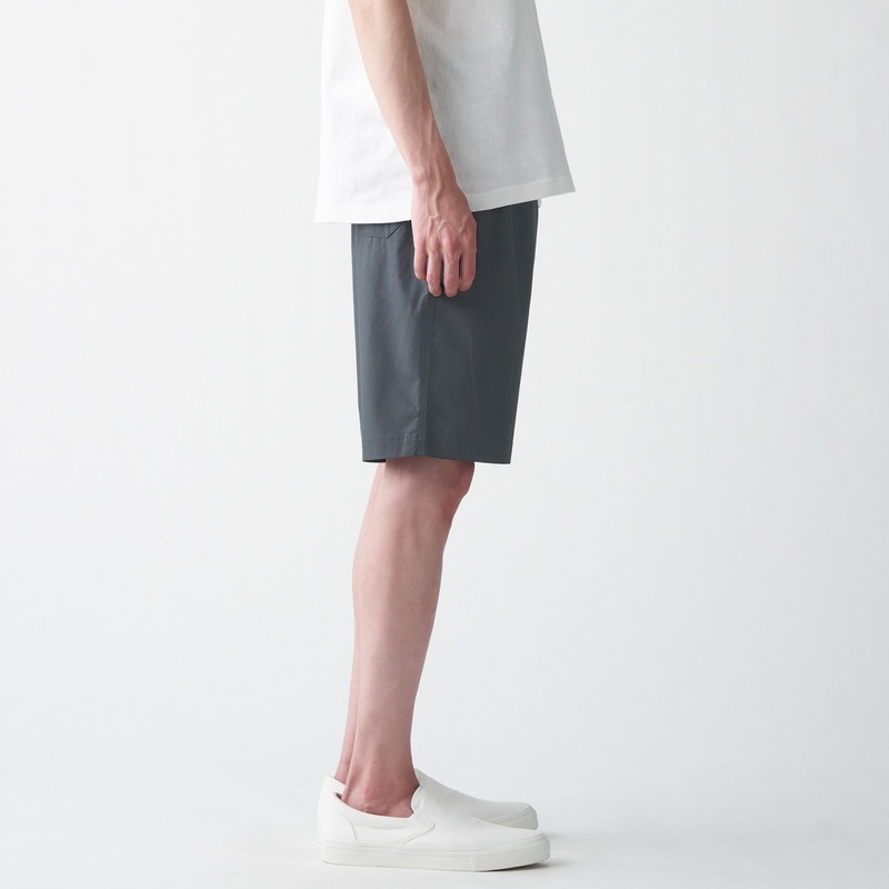 Muji Quần Short Vải Poplin Cotton Ấn Độ Nam