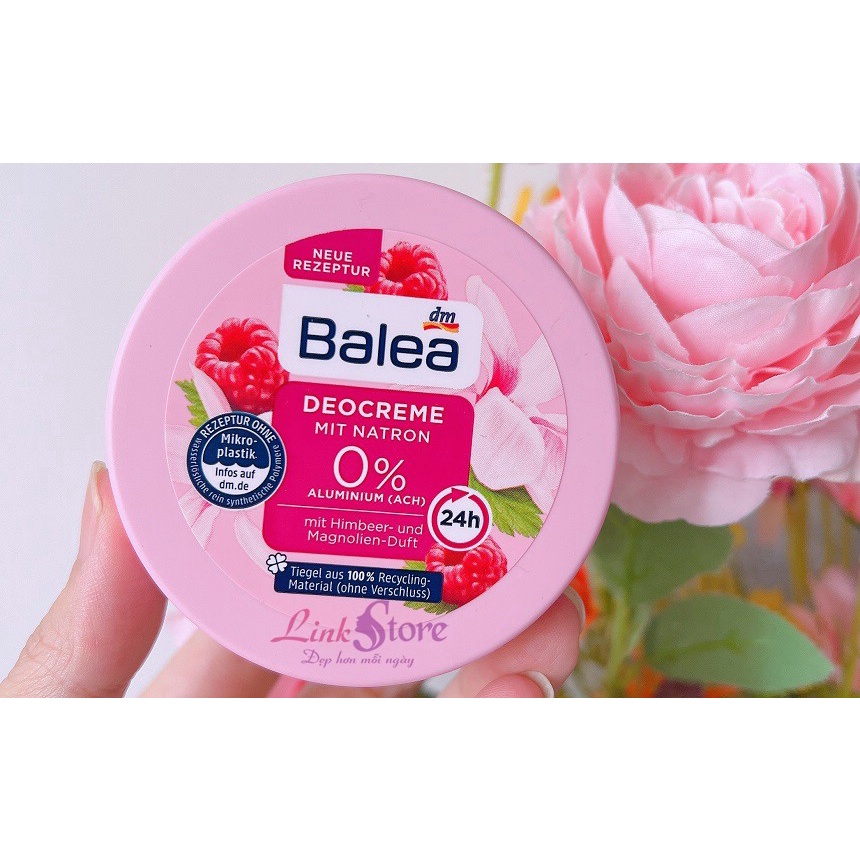 Kem khử mùi hôi nách Balea Deocreme với baking soda, 50ml - Mẹ bean bon