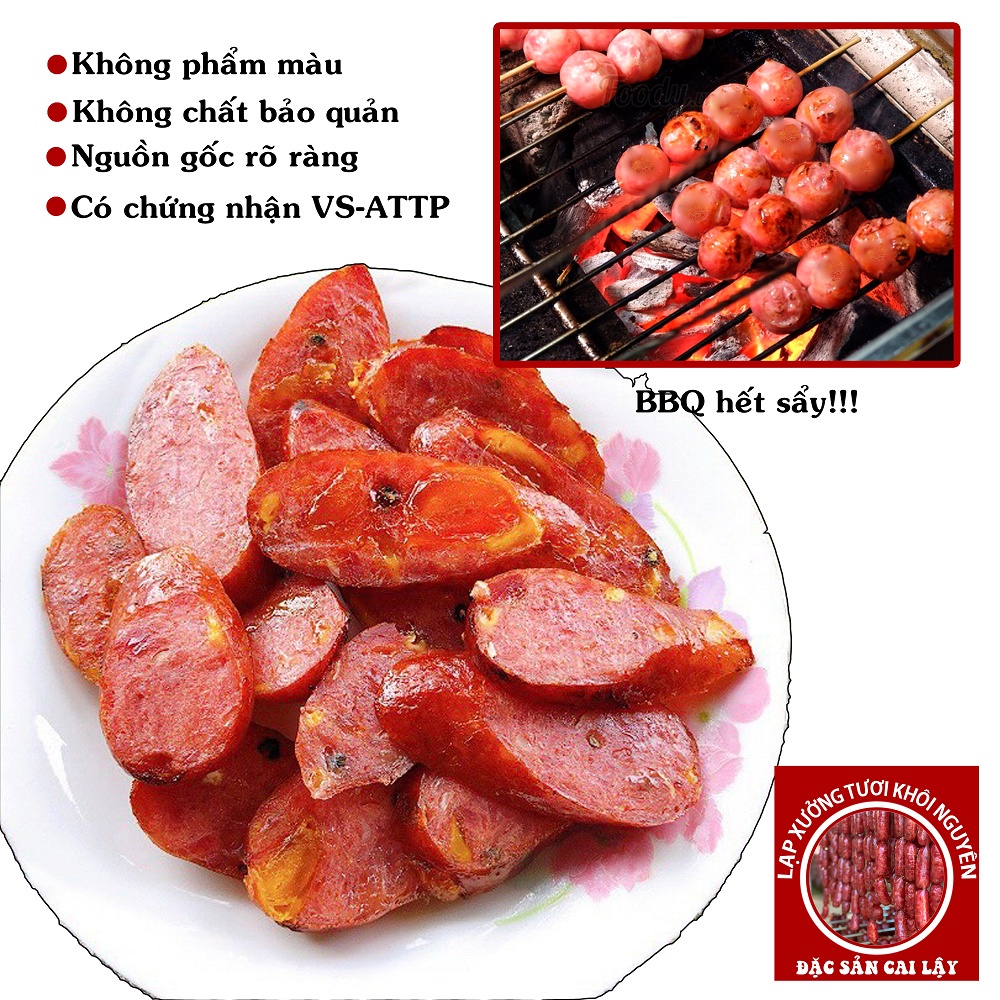 Lạp xưởng, lạp xưởng tươi, hồ lô trứng muối 500gr