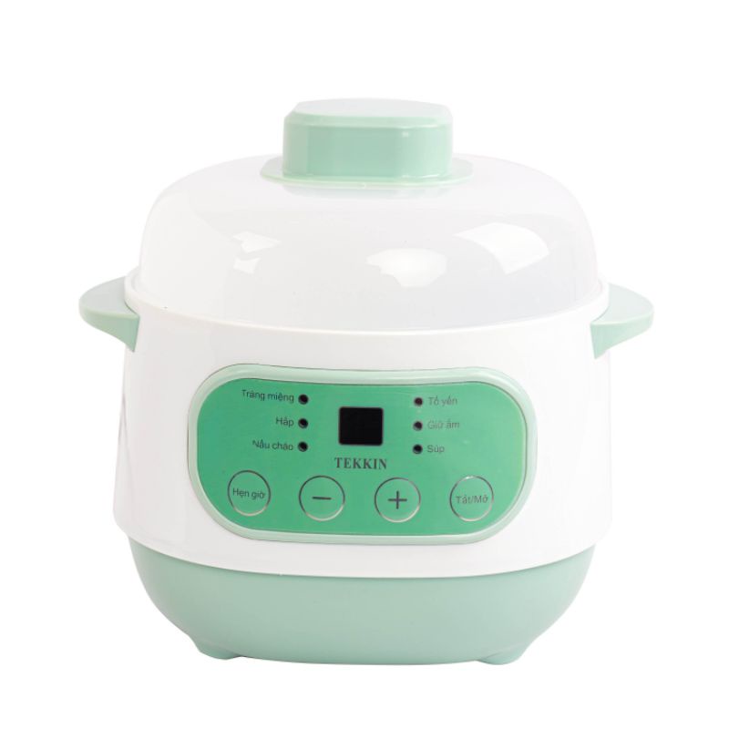 [Bản Tiếng Việt] Nồi Nấu Cháo Chậm Cho Bé TEKKIN TI-1588 Ninh Hầm Nấu Cháo Chưng Yến Hấp Súp