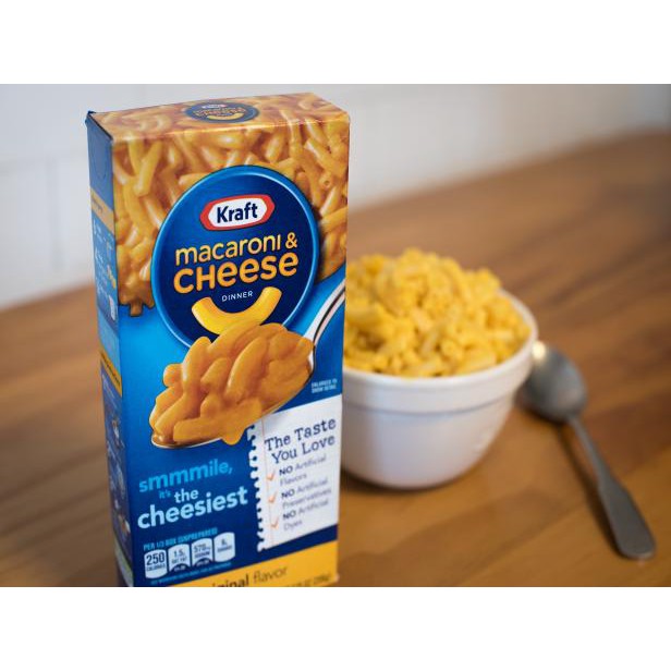 NUI PHÔ MAI MACARONI AND CHEESE KRAFT 206GRAM CỦA MỸ