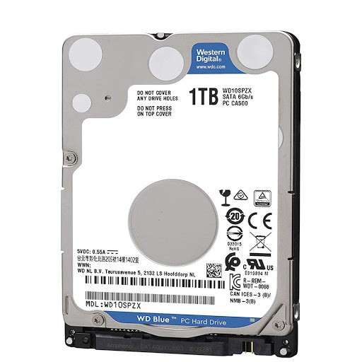 Ổ cứng HDD Western Digital Blue 1TB 2.5&quot; SATA 3 WD10SPZX - Hàng bóc máy