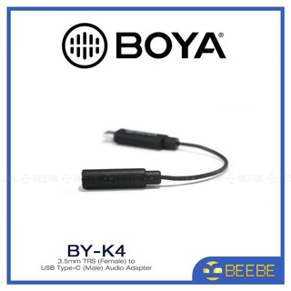 Boya BY-K4 - Cáp Chuyển TRS (Female) - Type C(Male) Cho Android