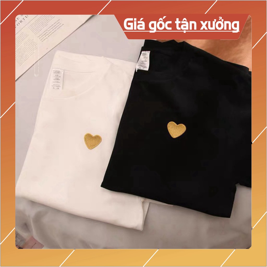 Rẻ vô địch (Thun Lỡ)💋 Áo Thun Tay Lỡ  💛 💛Trái tim vàng 💛 💛 Cotton 100% Siêu chất Siêu đẹp mà giá quá