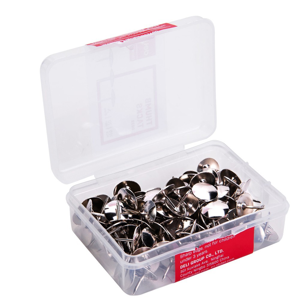 Đinh Ghim Mũ, Cài Đóng Túi #3 Deli 10mm - Chất Liệu Cao Cấp, Đầu Ghim Sắc Nhọn - Dùng Cho Bề Mặt Tường, Gỗ Mềm - E0022
