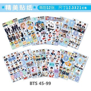 STICKER DÁN BTS (MẪU XANH DƯƠNG)