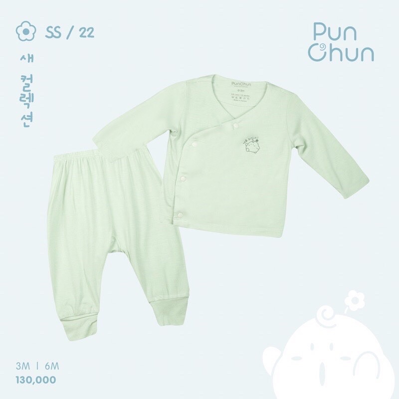 Chang! Bộ quần áo dài tay cài chéo quần dài cho các bé sơ sinh chất liệu coton mềm mịn!