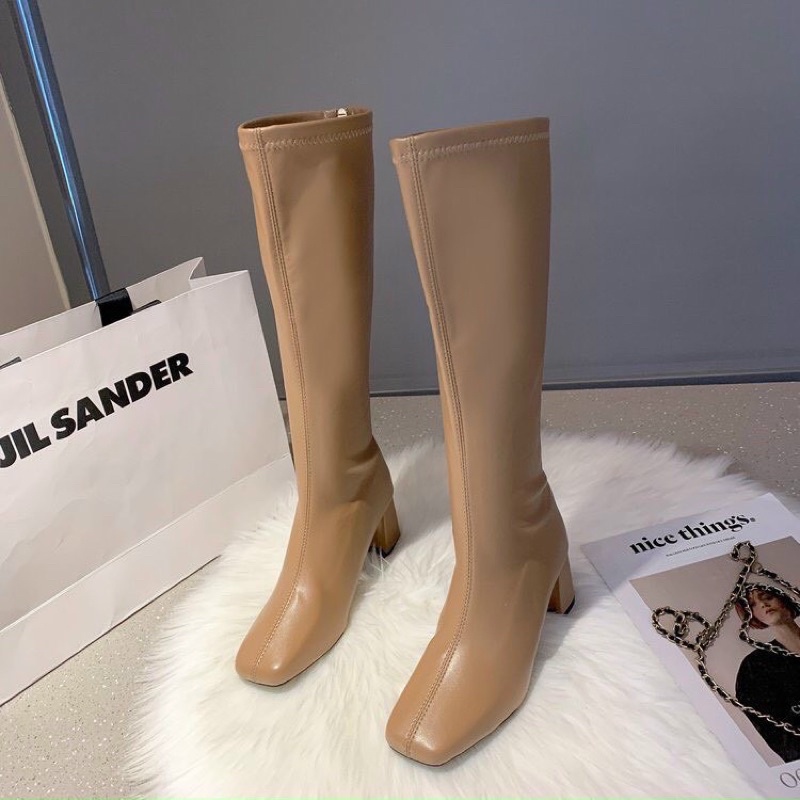 Bốt nữ cao cổ da lì  7p khoá sau hot 2022(Mã 989) | BigBuy360 - bigbuy360.vn