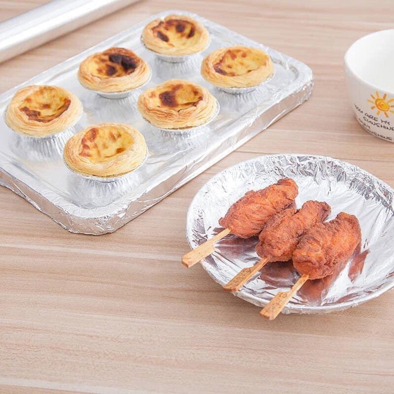 Cuộn Giấy Bạc Nướng Thịt Cá BBQ, Giấy Bạc Bọc Thực Phẩm Nồi Chiên Không Dầu Dài 10m - MTDDT