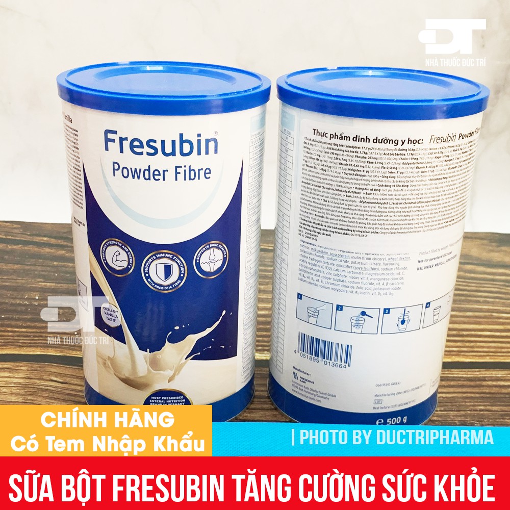 [CHÍNH HÃNG] Sữa Fresubin Powder Fibre 500g cho người suy dinh dưỡng - Đức