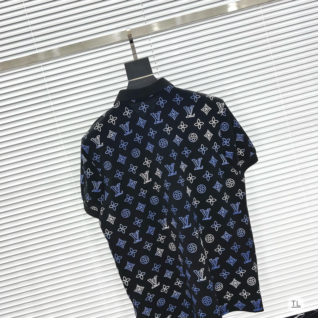 Áo thun nam polo cao cấp chất cotton LOUIS VUITON,áo phông cổ bẻ ngắn tay(ảnh thật)