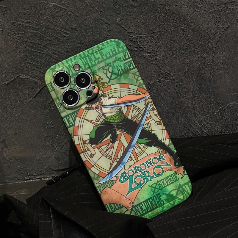 Ốp Điện Thoại TPU Họa Tiết One Piece Roronoa Zoro Cho iPhone 11 Pro Max X XS Max XR 12 Pro Max 13 Pro Max 14 Pro Max
