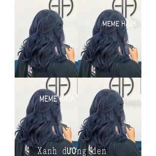 Combo nhuộm tóc xanh dương đen 2