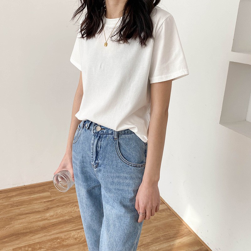 Áo phông nữ cổ tròn Basic Tee màu pastel _ NEW IN 2021_ T118