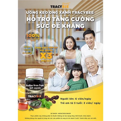 Keo ong xanh Tracybee 60 viên