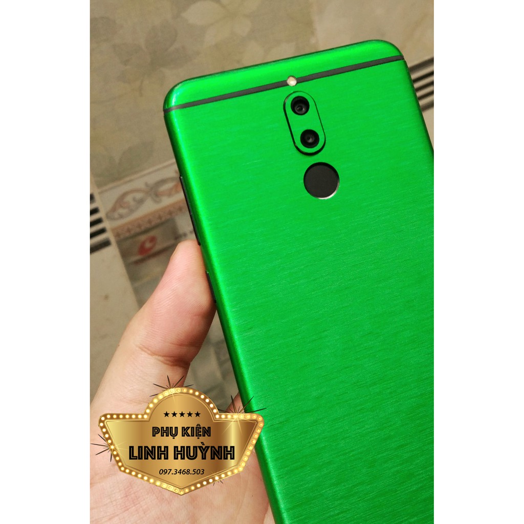 [Huawei Nova 2i] Skin nhôm xướt full cạnh nhiều màu cực đẹp cho Nova 2i (Không gồm logo)