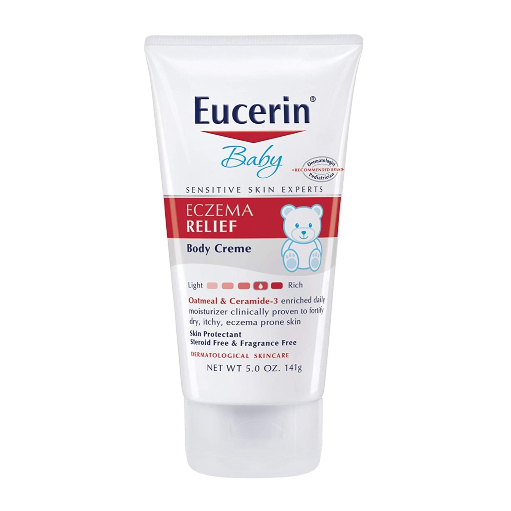 Kem giảm chàm Eucerin Eczema Relief cho bé từ 3 tháng và người lớn.