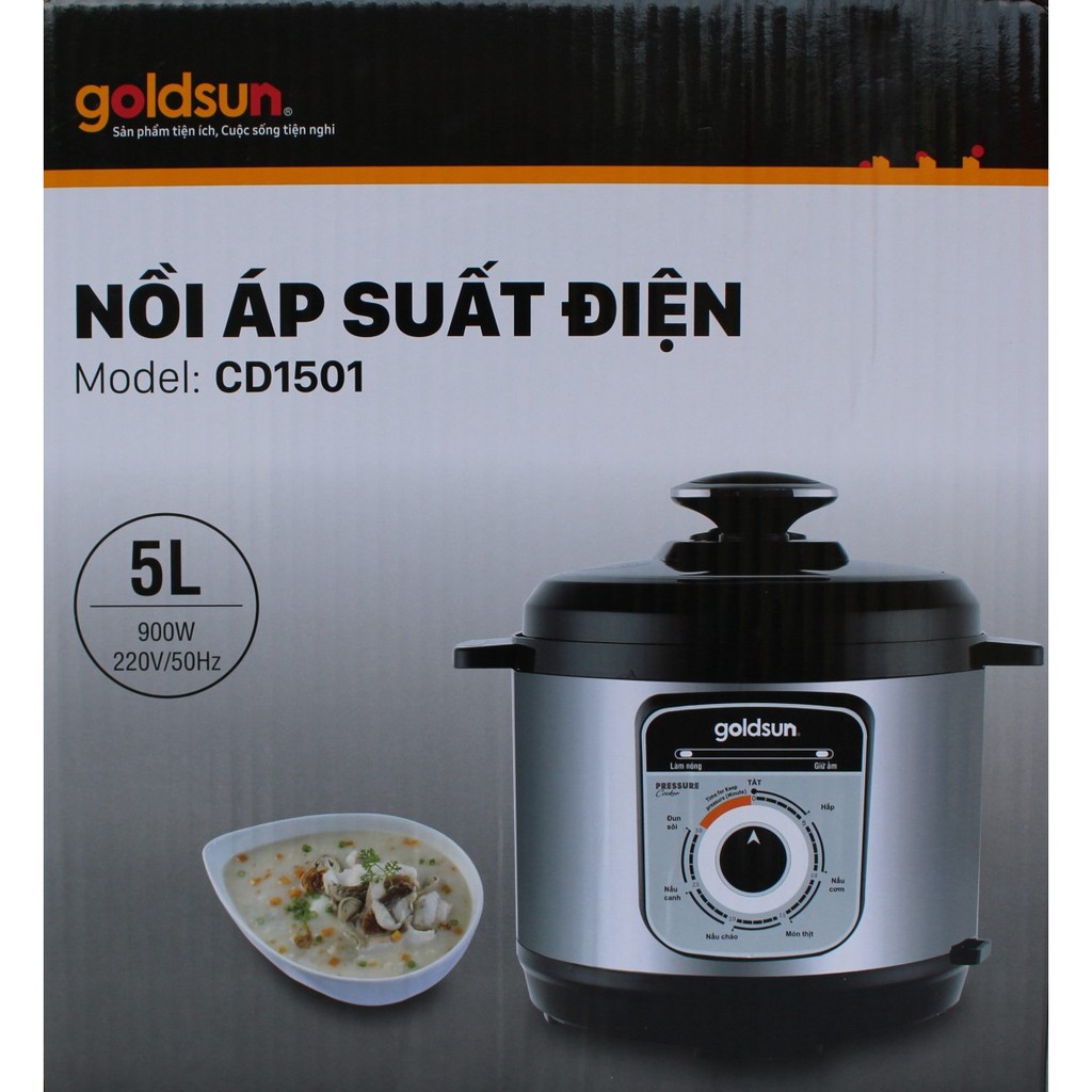 Nồi Áp Suất Điện Goldsun CD1501 - 5 Lít