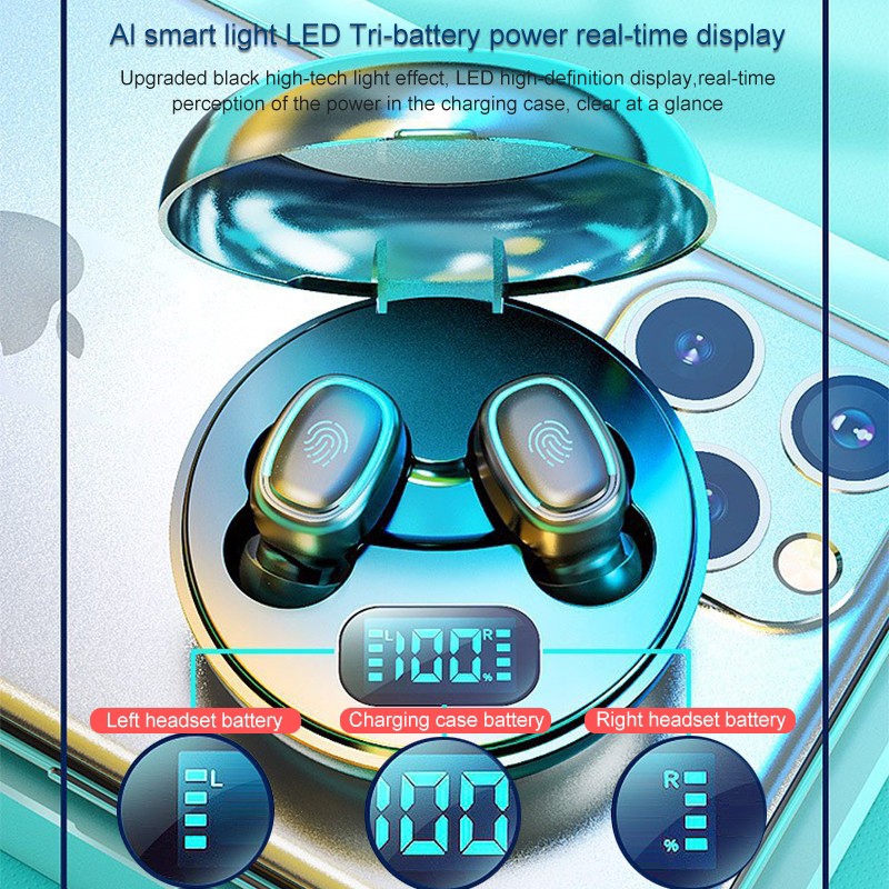 Tai Nghe Bluetooth Vitog A10 TWS Không Dây Có Màn Hình Hiển Thị LED Chống Nước Khử Tiếng Ồn 4 Màu | BigBuy360 - bigbuy360.vn