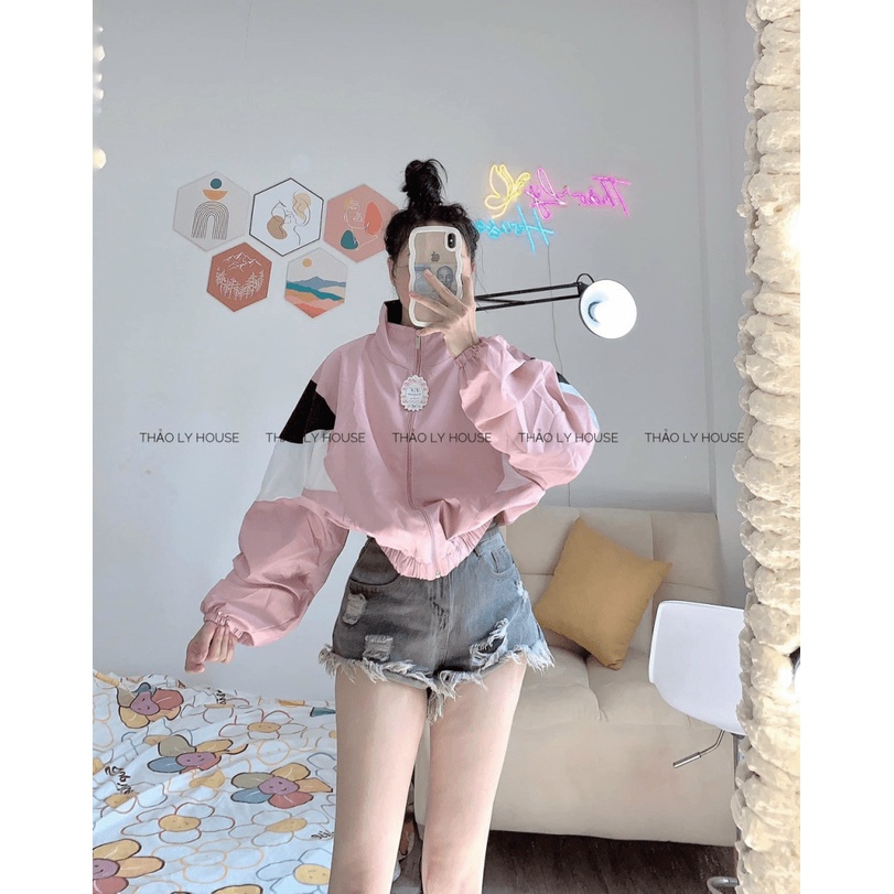 Áo Khoác Dù Nữ Croptop Chất Dù 2 Lớp Form Rộng Cánh Dơi Mặc Đẹp Thoải Mái NEW UNISEX