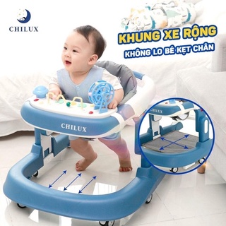 Xe tập đi cho bé đa năng Chilux Walk S, thiết kế chữ U, có bàn phát nhạc kèm bàn ăn chính hãng
