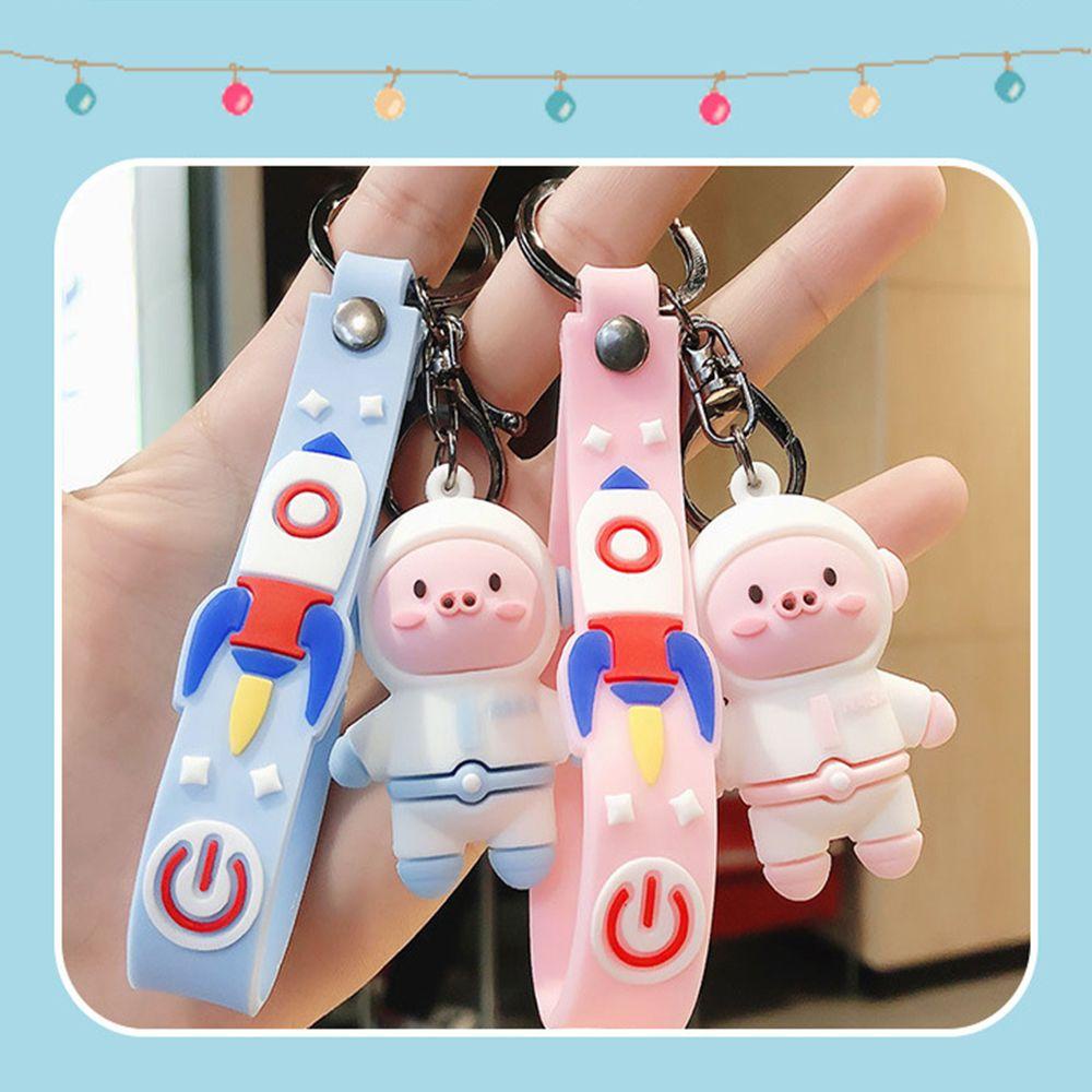 Rebuy1 Móc Khóa Búp Bê Heo Phi Hành Gia Ngoài Hành Tinh Dễ Thương Làm Quà Tặng Tuyệt Vời Cho Cặ